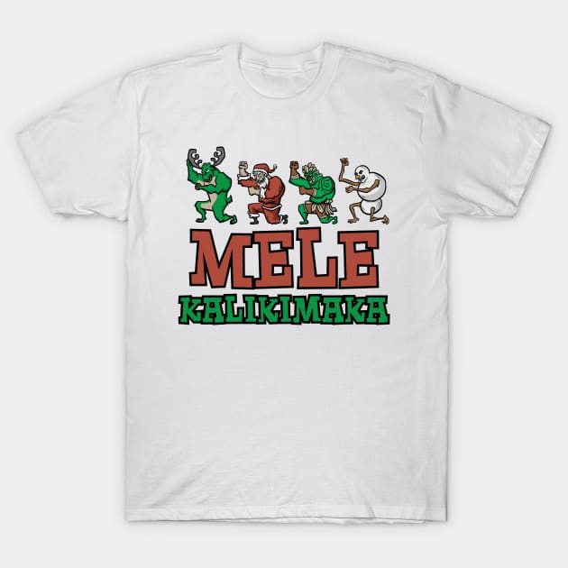 Mele Kalikimaka Haka Dance Maori Christmas Hawaii Xmas Gift T-Shirt by TellingTales